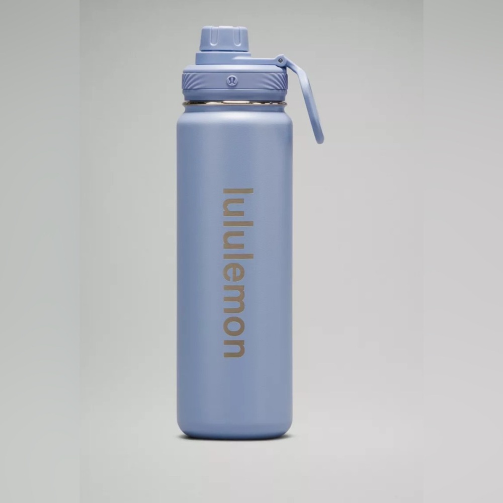 Lululemon Pink and Light Purple Stainless Water Bottles